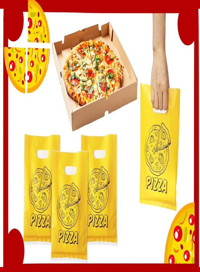 PIBIPAID 50 Pizza Goodie Bags Party Favors -Food Themed Plastic Party Supplies Candy Bag Sport Birthday Baby Shower Party Decorations Bag - Image 3